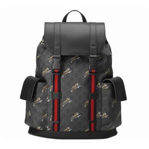 SOLD Unisex Gucci Bestiary Backpack
GG Supreme Tigers Black/Grey